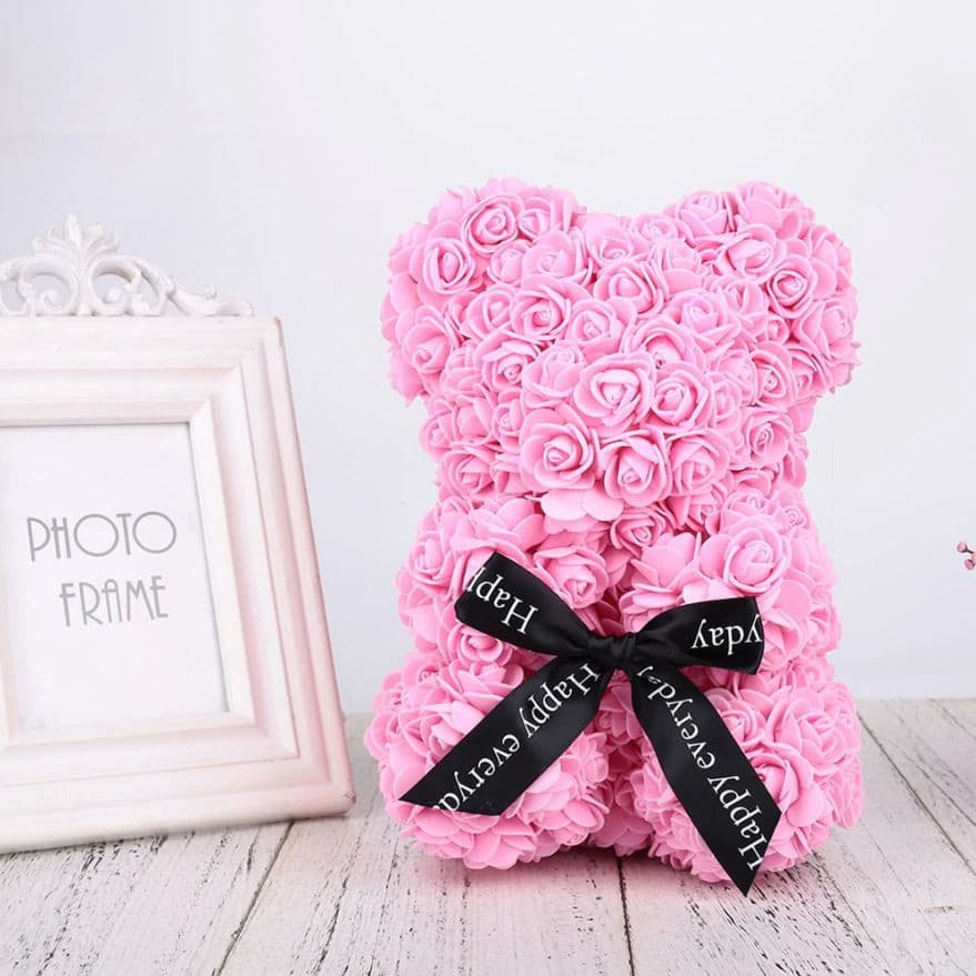 Forever Blooms Rose Flower Teddy Bear 10".