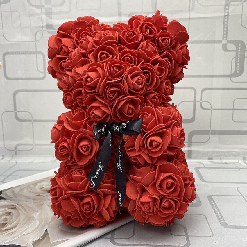 Forever Blooms Rose Flower Teddy Bear 10".